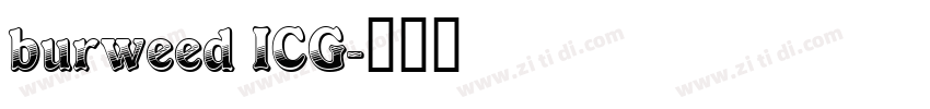 burweed ICG字体转换